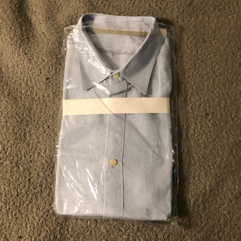 🔥🔥Tommy Bahama Sky Blue Dress Shirt - Picture 7 of 7